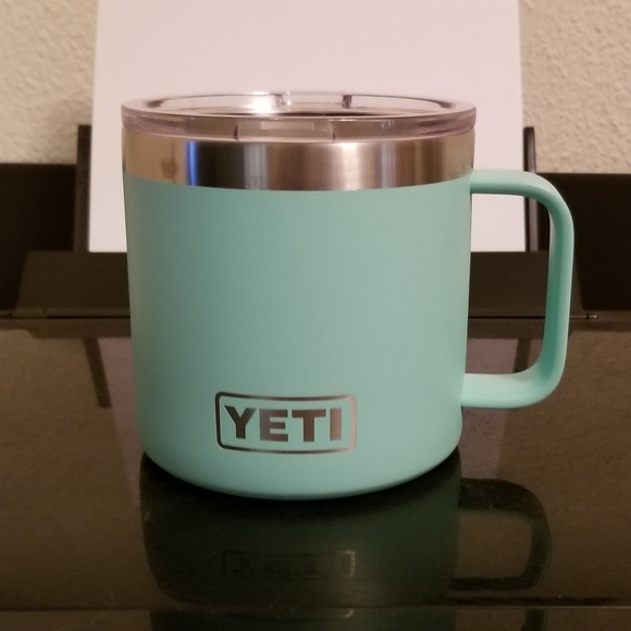 yeti rambler 14 oz mug seafoam